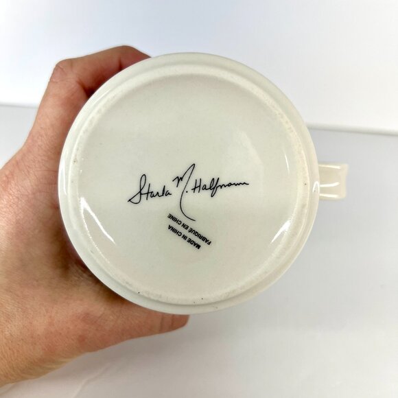 Anthropologie Starla Michelle Halfmann Petal Palette Monogram Letter L Mug 118mL - Picture 7 of 11